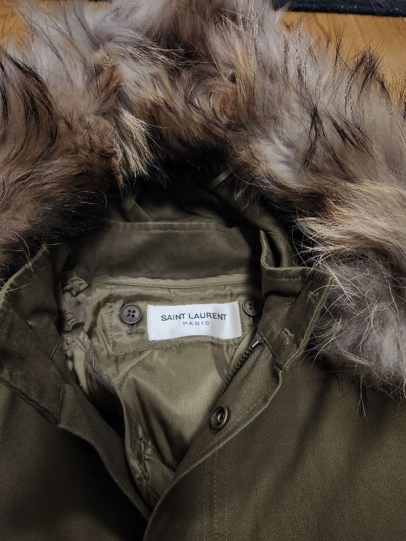 SAINT LAURENT PARIS モッズコート 2way オリーブ