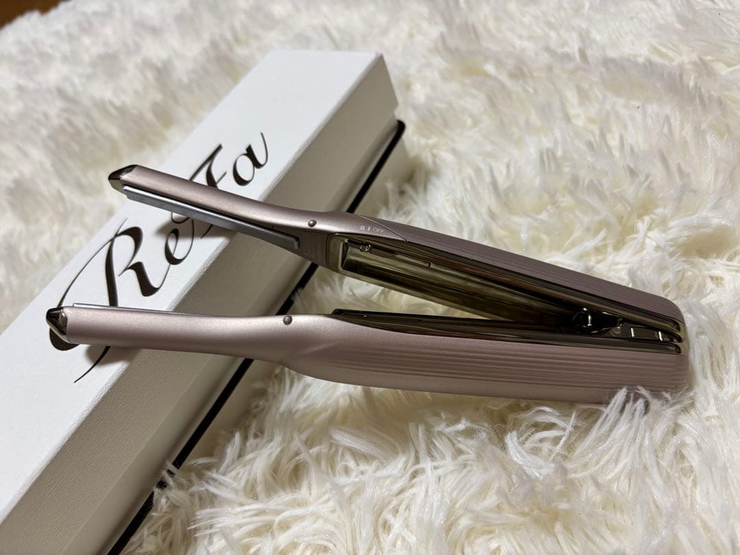 最終値下【美品&箱あり】ReFa フィンガーアイロン ST6 シャンパンゴールド