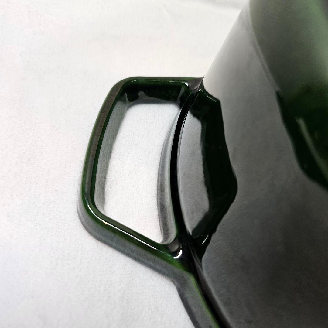 STAUB ストウブ 両手鍋 22CM バジルグリーン 鋳鉄