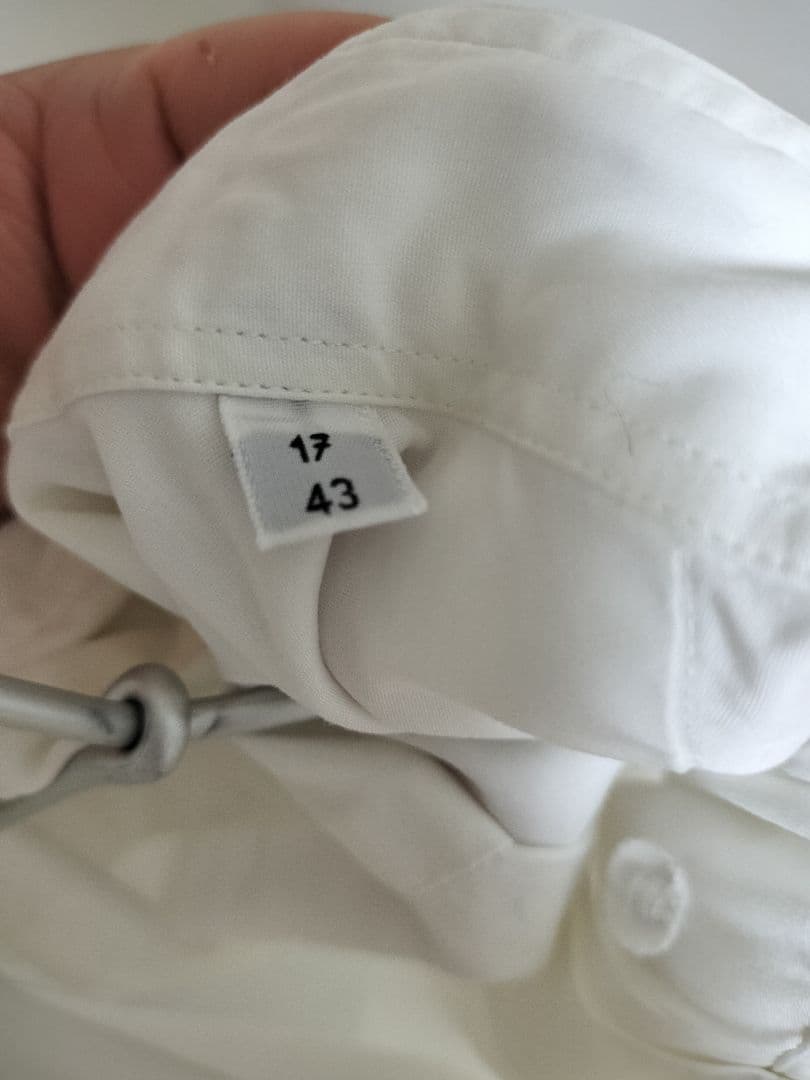 【HERMES】希少 隠しボタンダウンシャツ 白 17