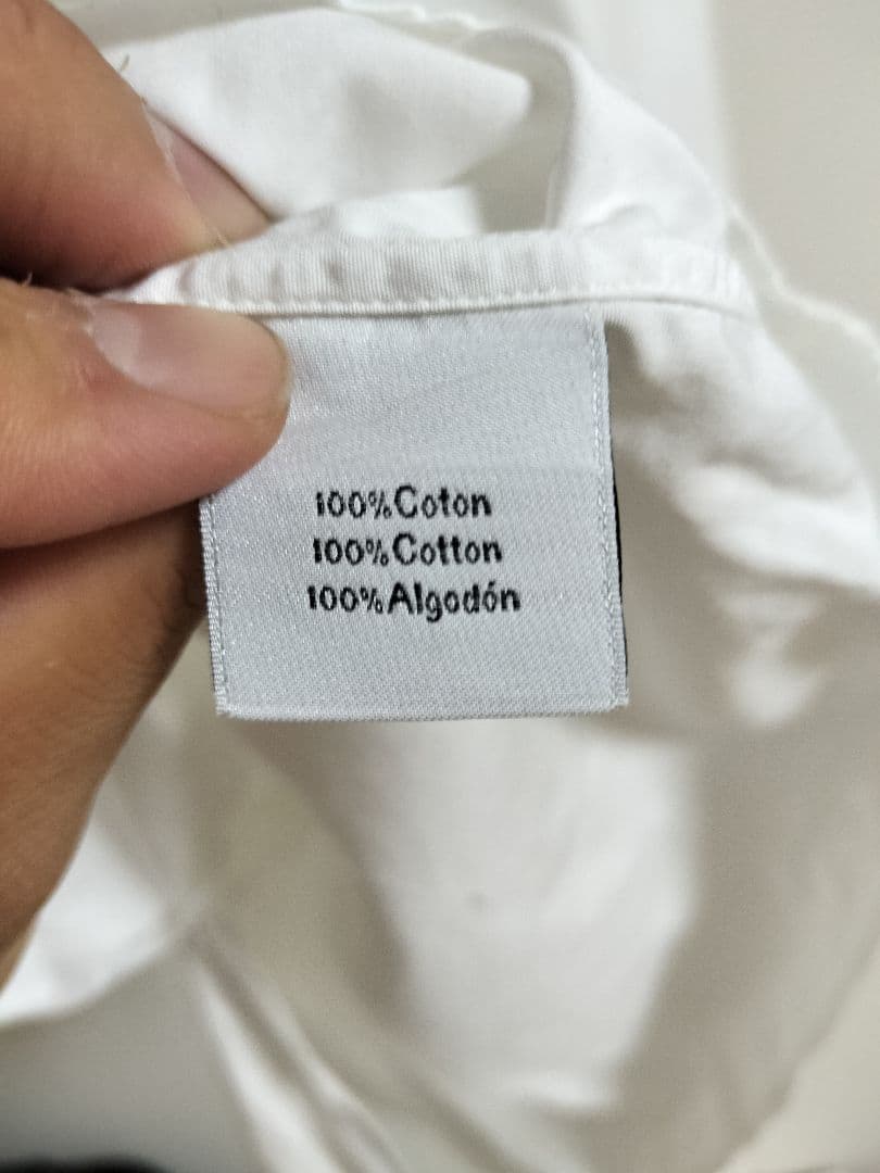 【HERMES】希少 隠しボタンダウンシャツ 白 17