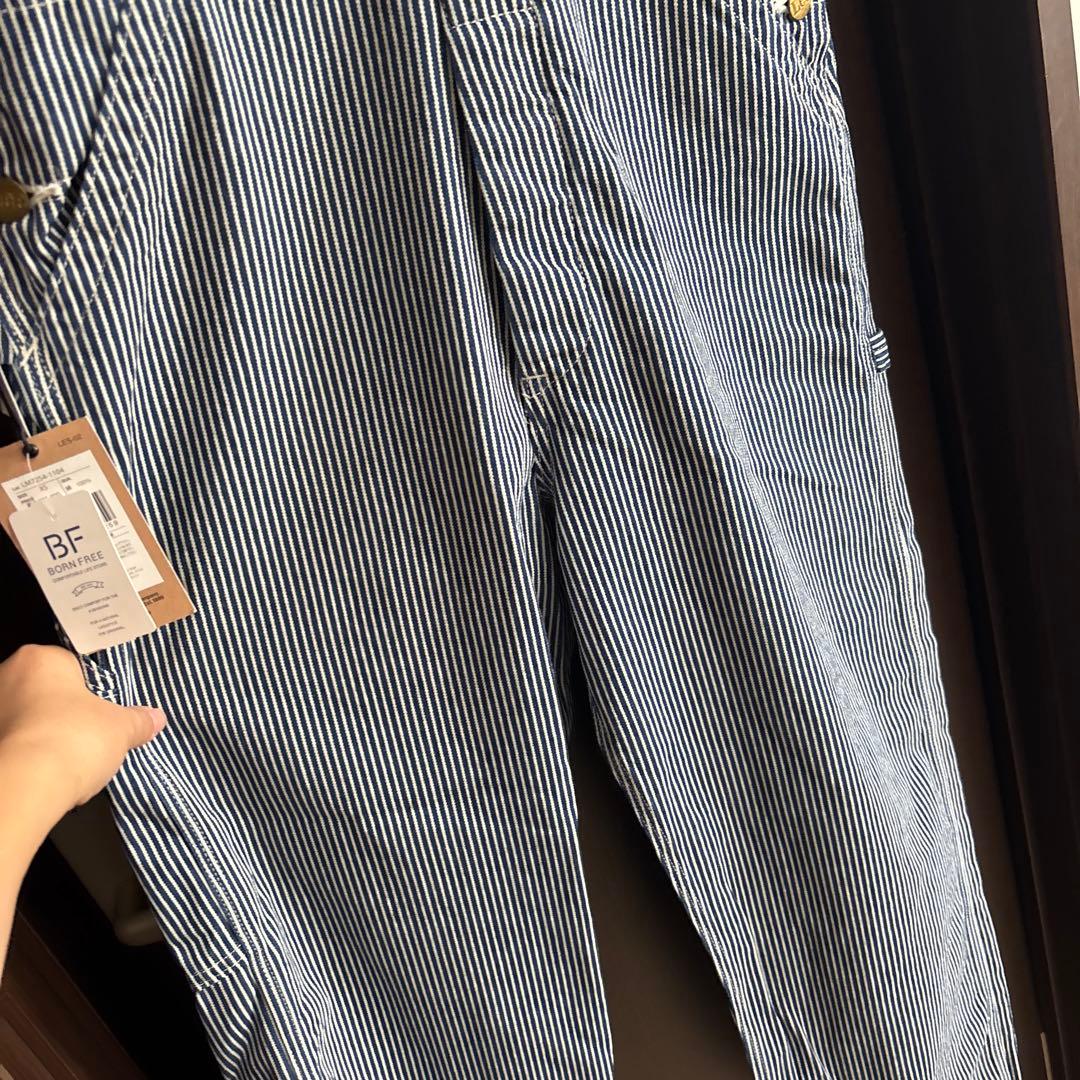 新品　Lee ヒッコリー柄　オーバーオール　XS ユニセックス　男女兼用