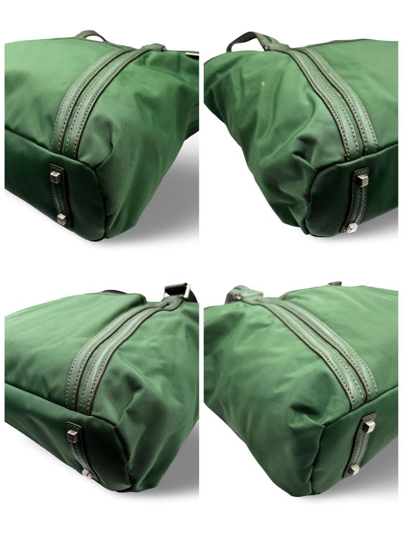 【ヴィンテージ】トゥミ　トートバッグ　ビジネス　グリーン　肩掛け　ナイロンレザー