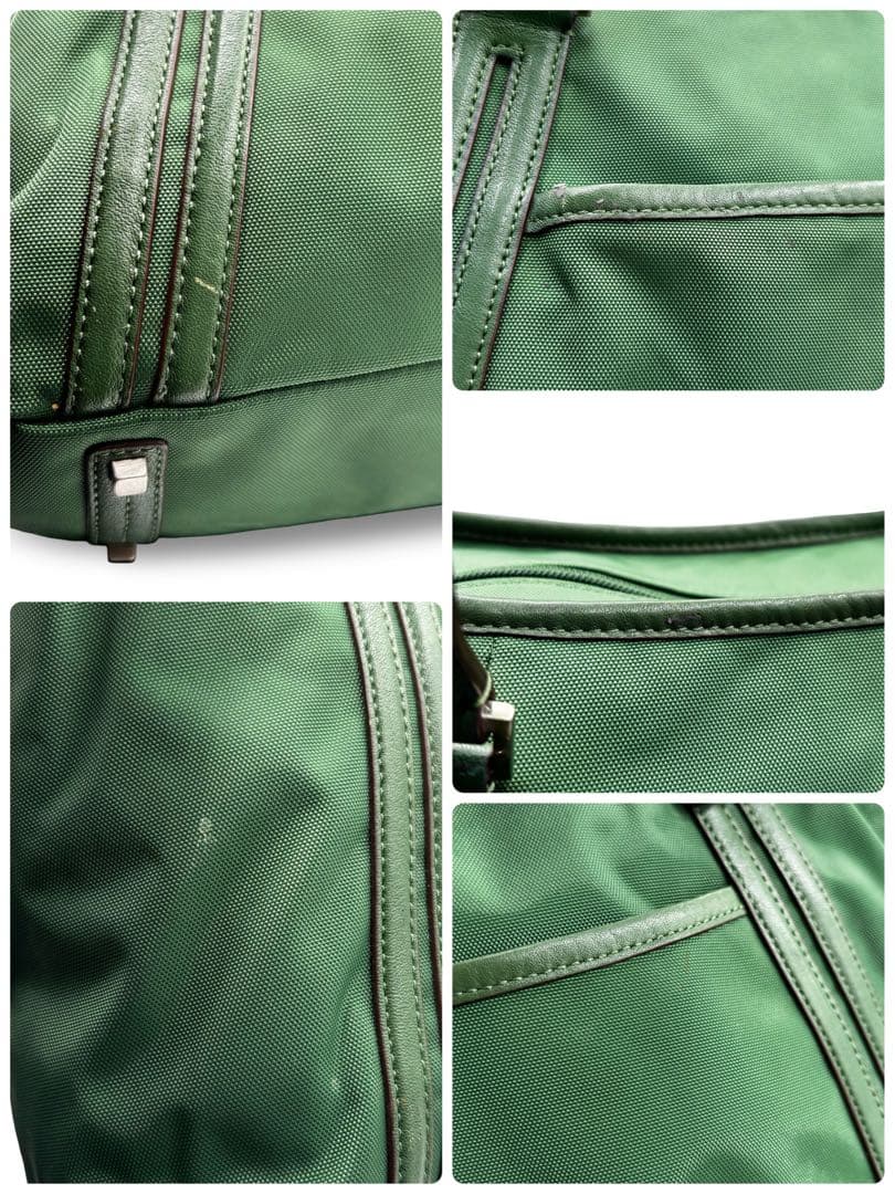 【ヴィンテージ】トゥミ　トートバッグ　ビジネス　グリーン　肩掛け　ナイロンレザー