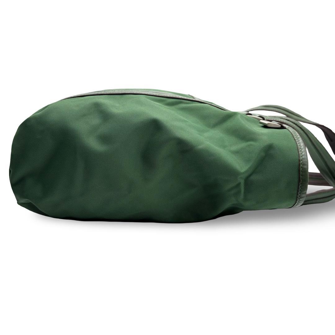 【ヴィンテージ】トゥミ　トートバッグ　ビジネス　グリーン　肩掛け　ナイロンレザー