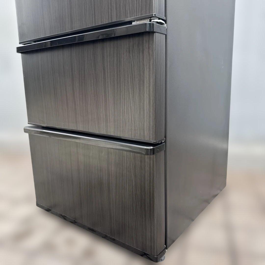 極美品 AQUA 2023年製 3ドア冷蔵庫 272L 高品位ウッドブラック