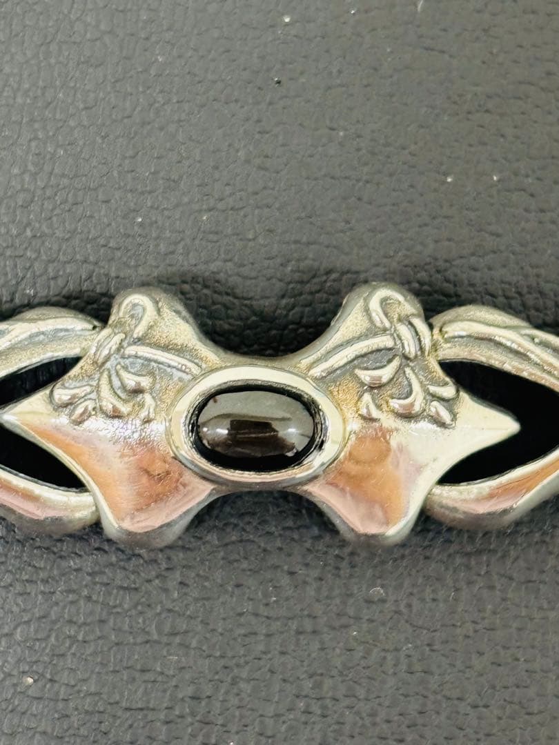 ブラックオニキスシルバー ブレスレット