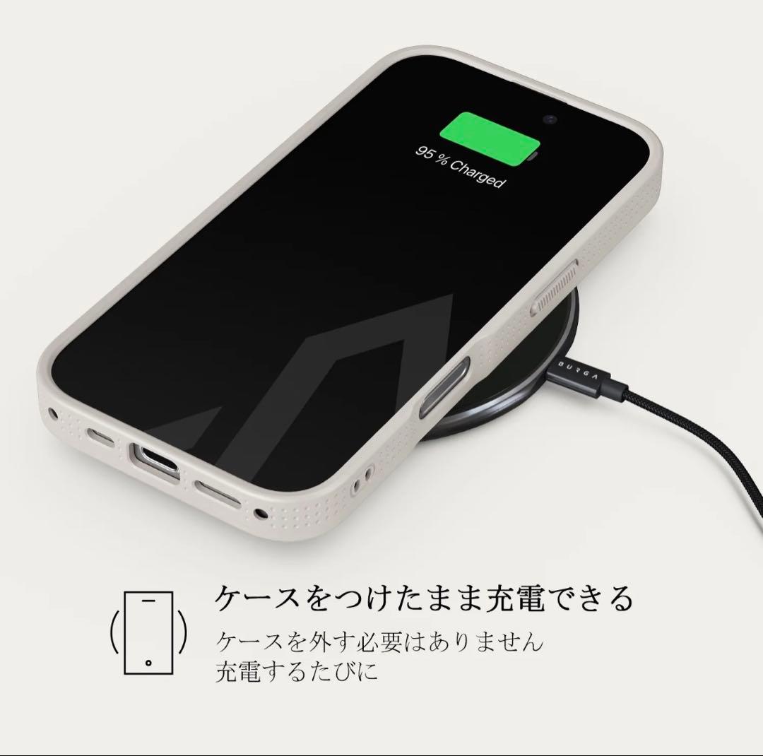 新品）BURGA マーブル模様 iPhone16ケース　高級ライン