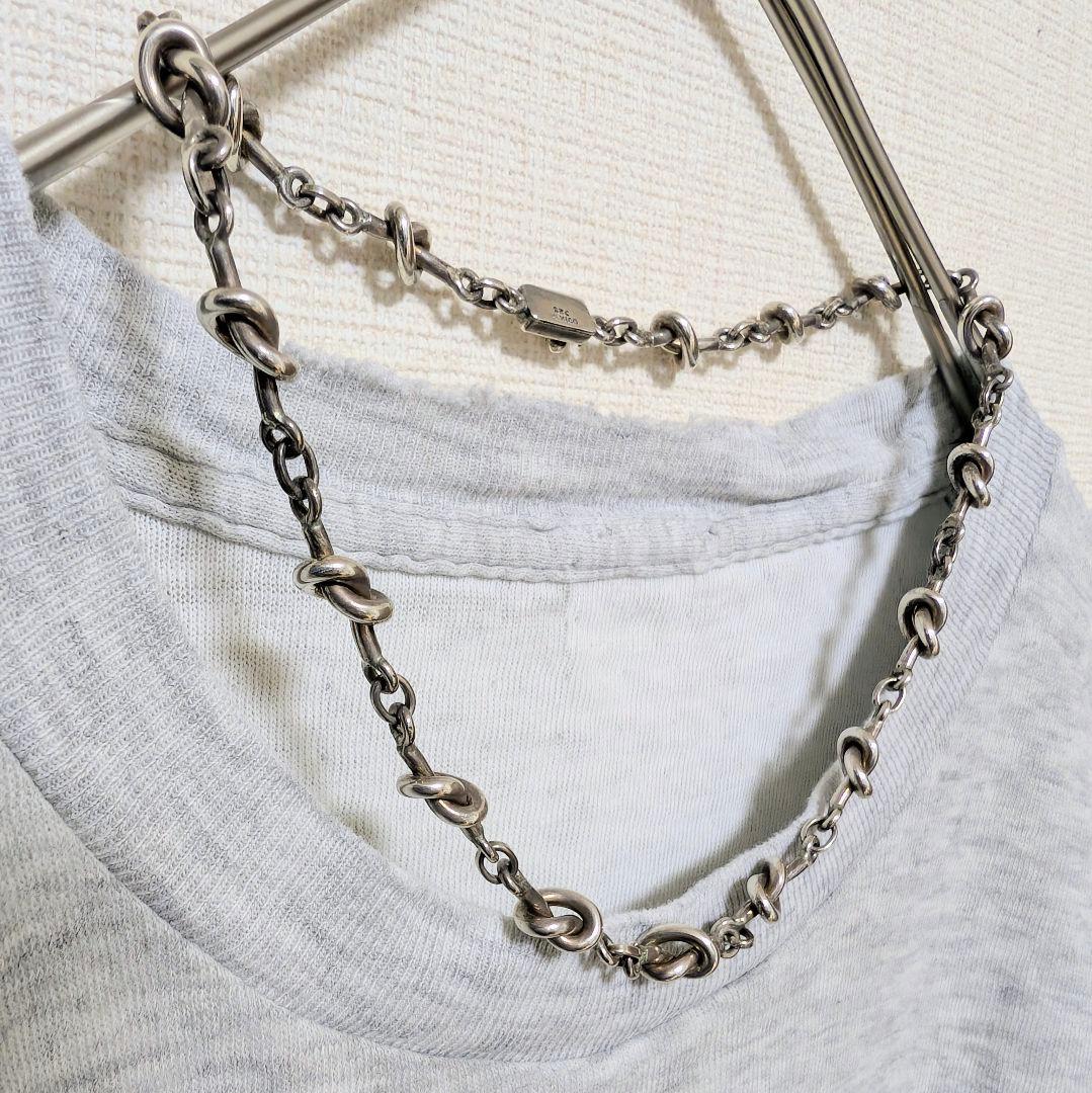 ​【極太55g】中目黒Tam購入 メキシカンヴィンテージ ノットネックレス925