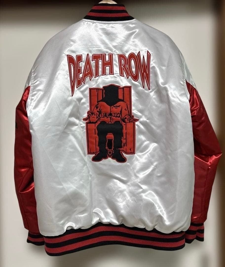 Death Row Satin Jacket White デスロウ　ジャケット