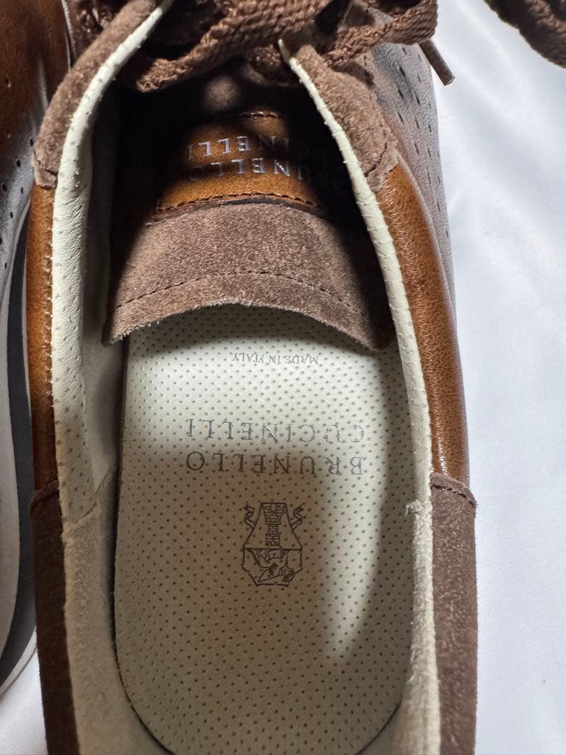 BRUNELLO CUCINELLI レザースニーカー　42 ブラウン