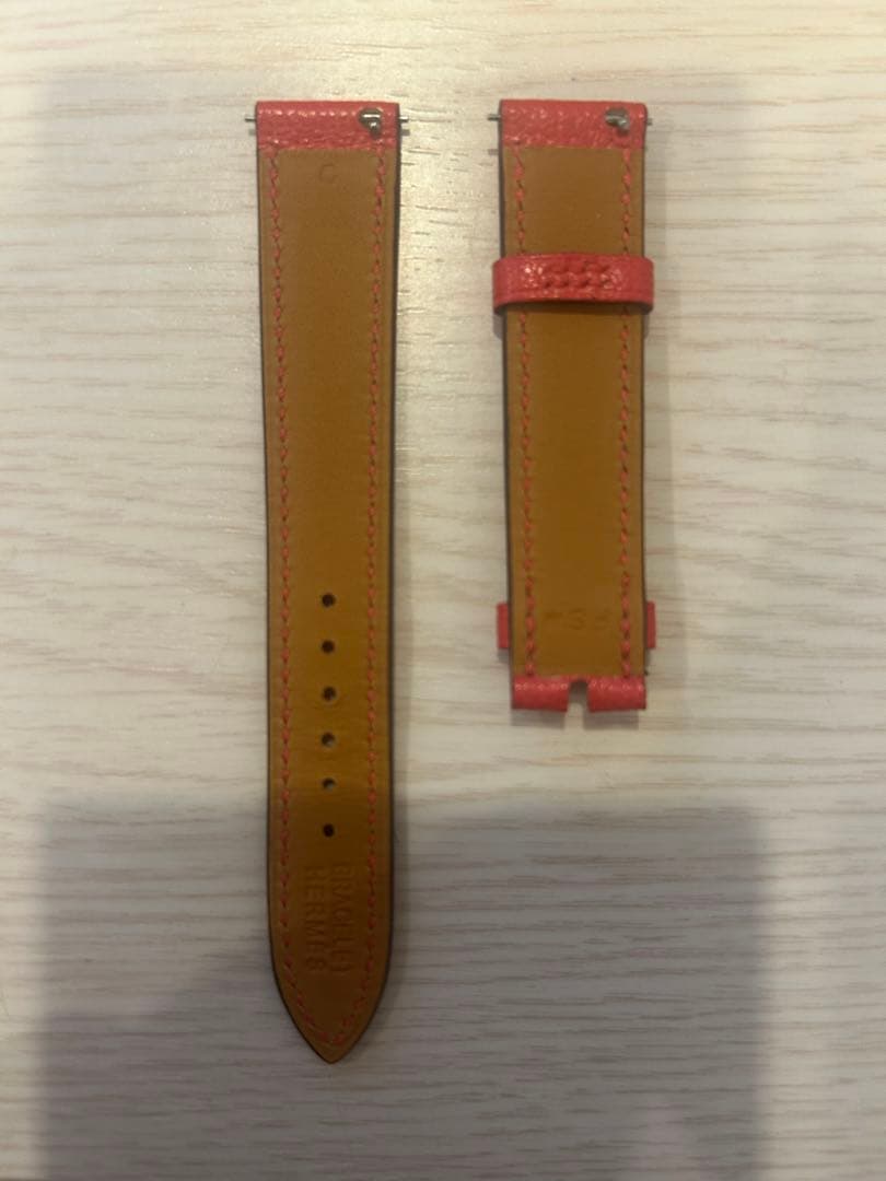 【値下げしました】エルメス　Hウォッチ用 ベルト　エルメスレザーベルト