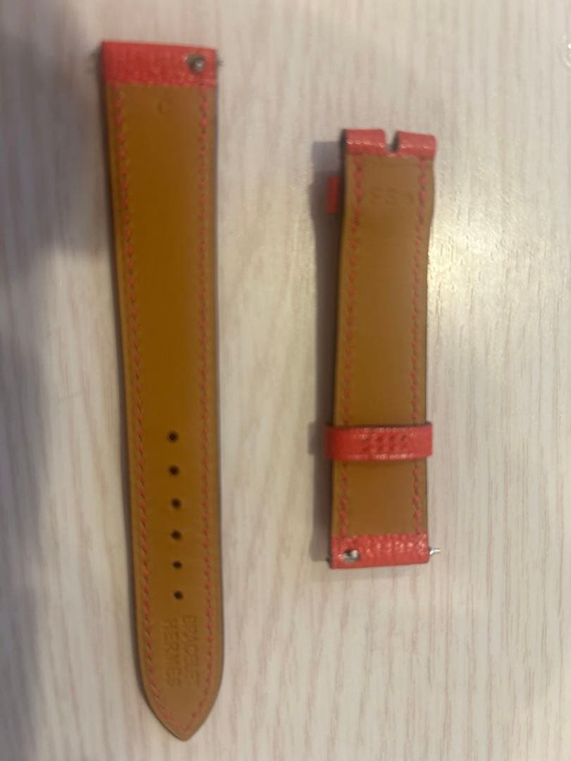 【値下げしました】エルメス　Hウォッチ用 ベルト　エルメスレザーベルト