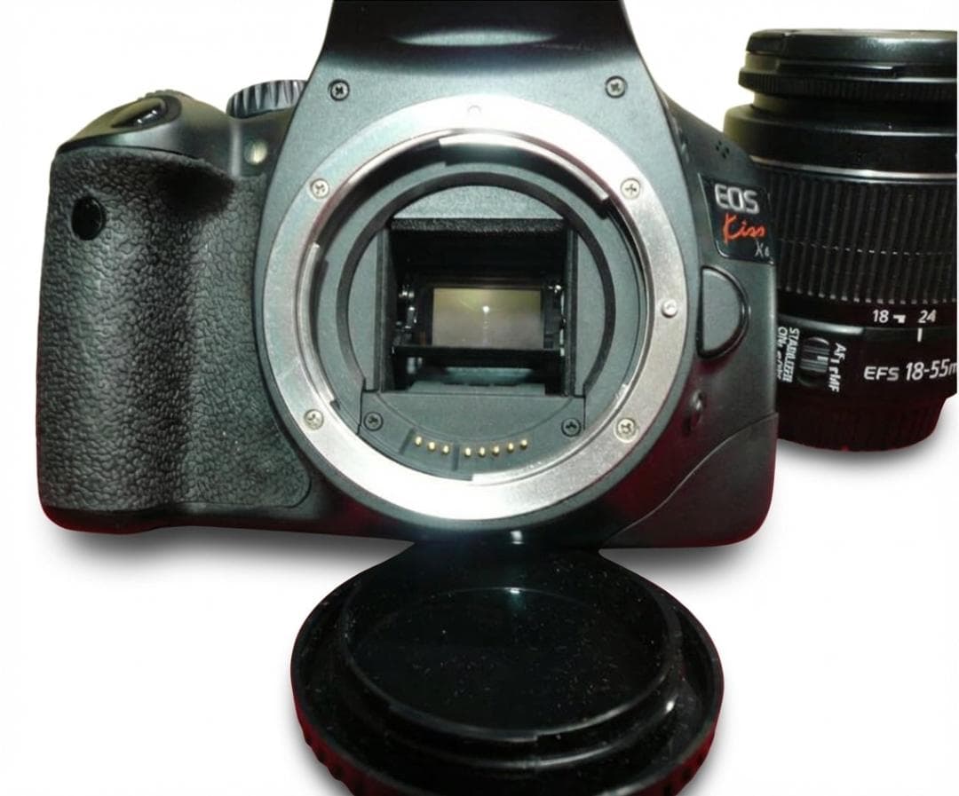 即使える✨ Canon kiss X4 一眼レフ ダブルレンズ セット カメラ