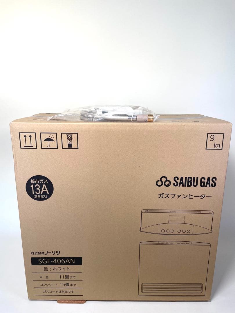 未開封 NORITZ SGF-406AN ガスファンヒーター ホワイト