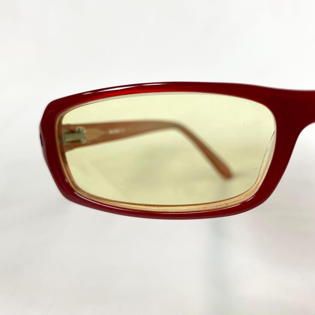 archive miumiu ミュウミュウ サングラス スクエア レッド ロゴ