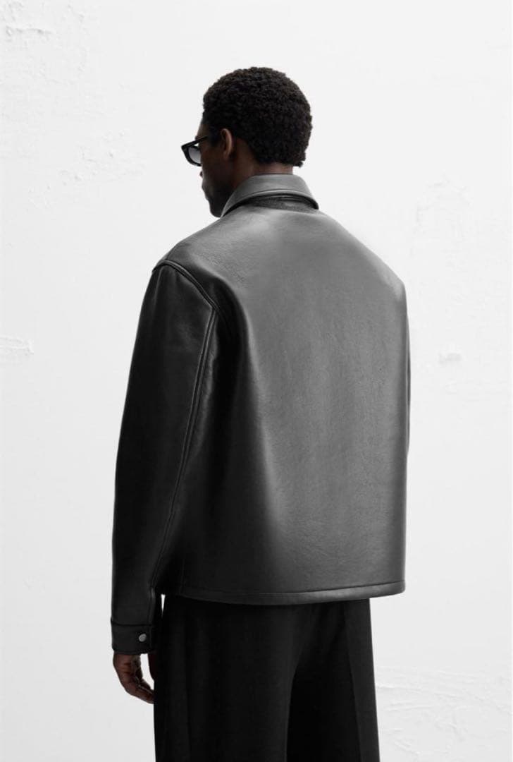 ZARA ザラ　フェイクレザージャケット　XLサイズ