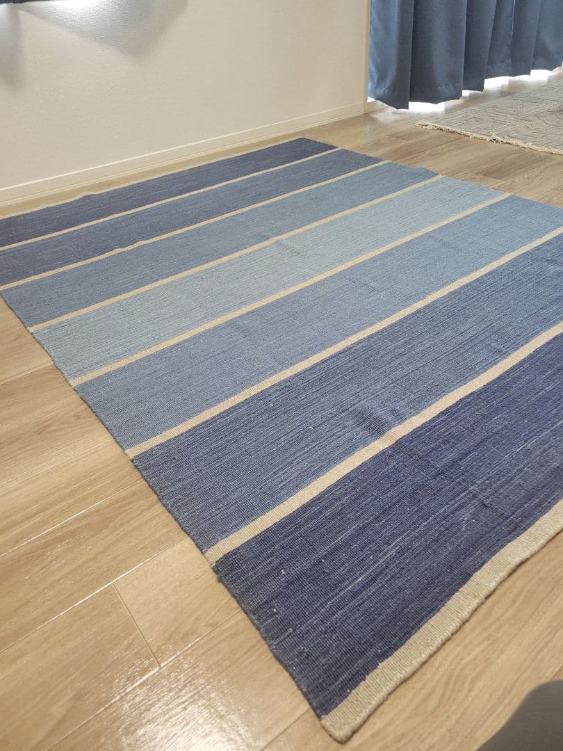 ハグみじゅうたん リバーシブルストライプ ER3001-150