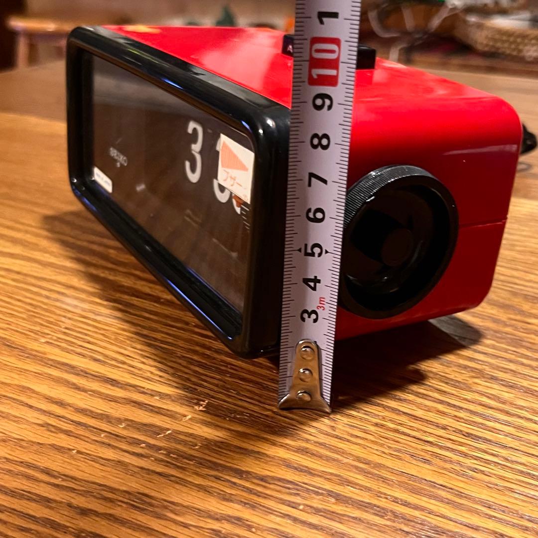 昭和レトロセイコー パタパタ時計 赤SEIKO DP692T 動作確認済アラーム