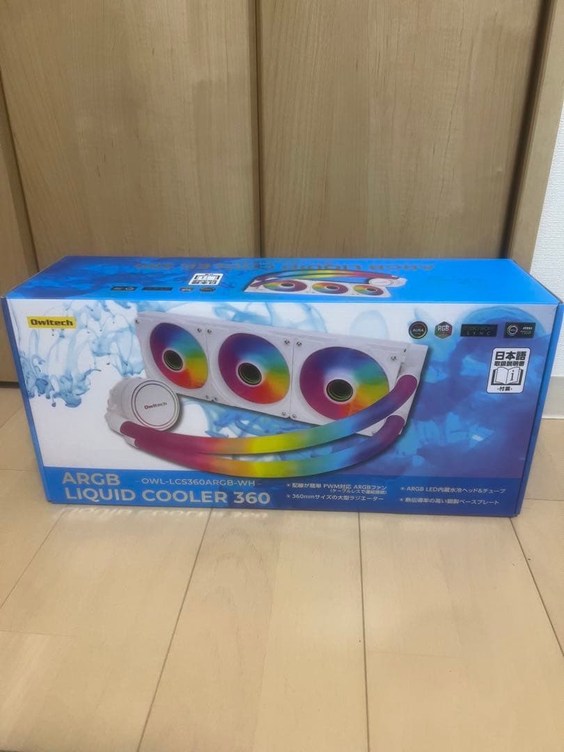 新品　OWLTECH OWL-LCS360ARGB-WH