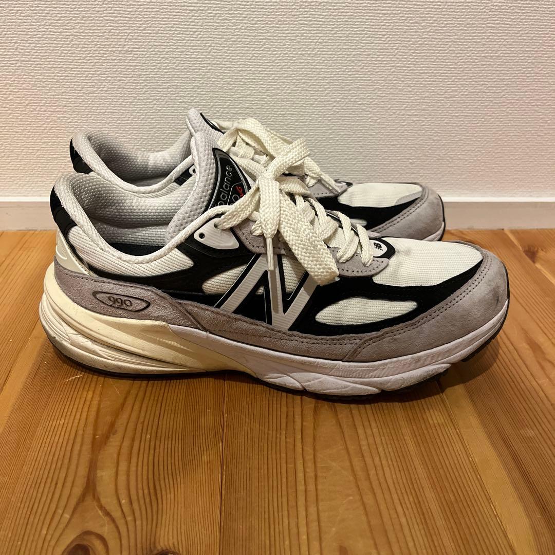 n*o様 New Balance 990 スニーカー ホワイト/ブラック/グレー