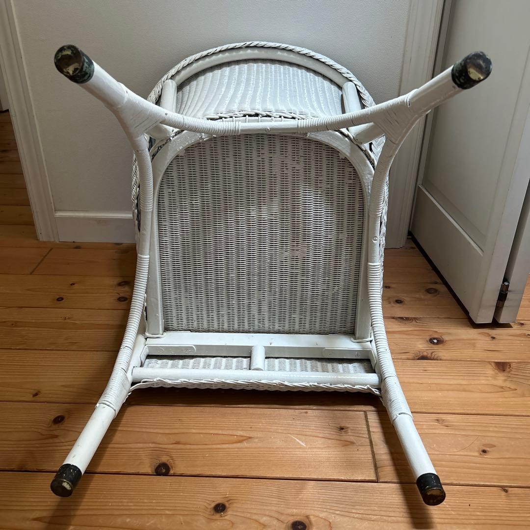 アンティーク　ロイドルームチェア　ホワイト