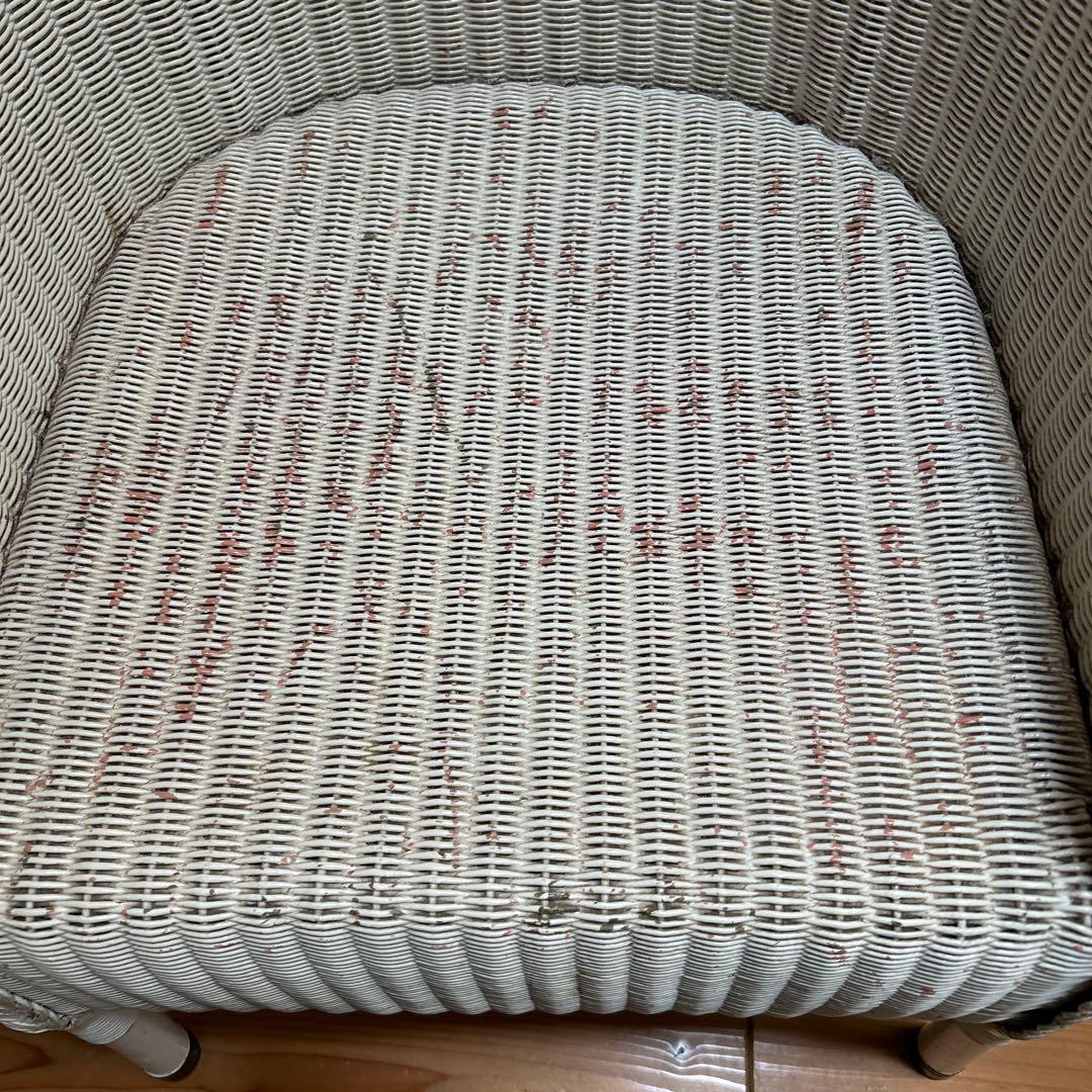 アンティーク　ロイドルームチェア　ホワイト