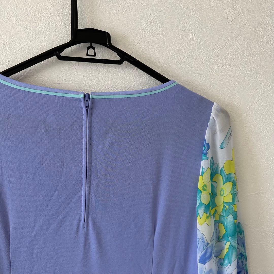 向井亜紀さん着用♪レオナール LEONARD カンカン素材 ワンピース