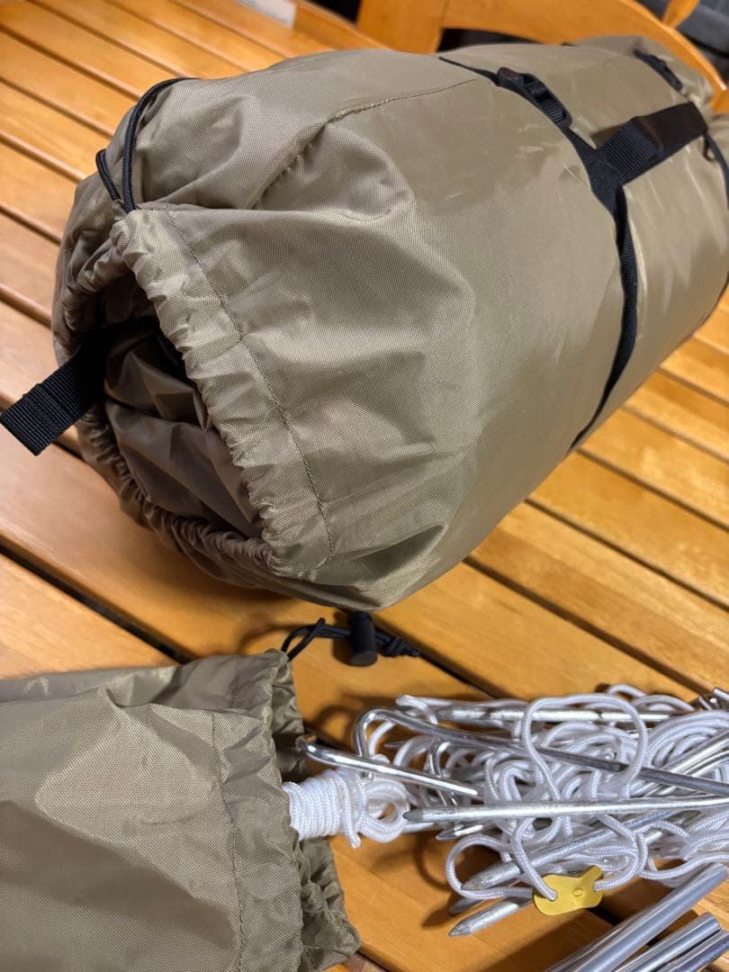 元の箱無し Stacy ST-II テント ドーム型 2~3人用 カーキ色