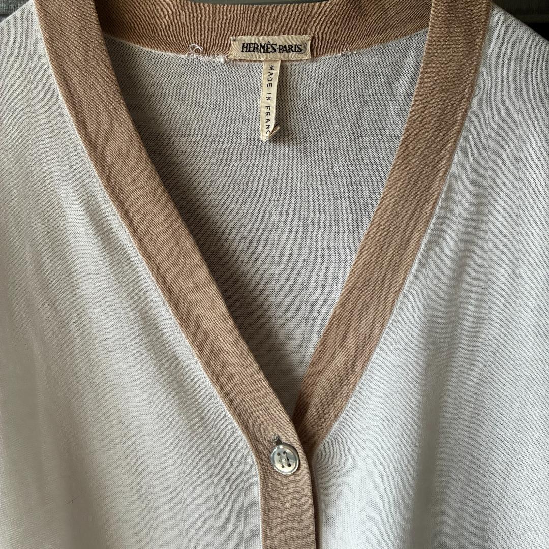 HERMÈS by martin margiela カーディガン　ホワイト