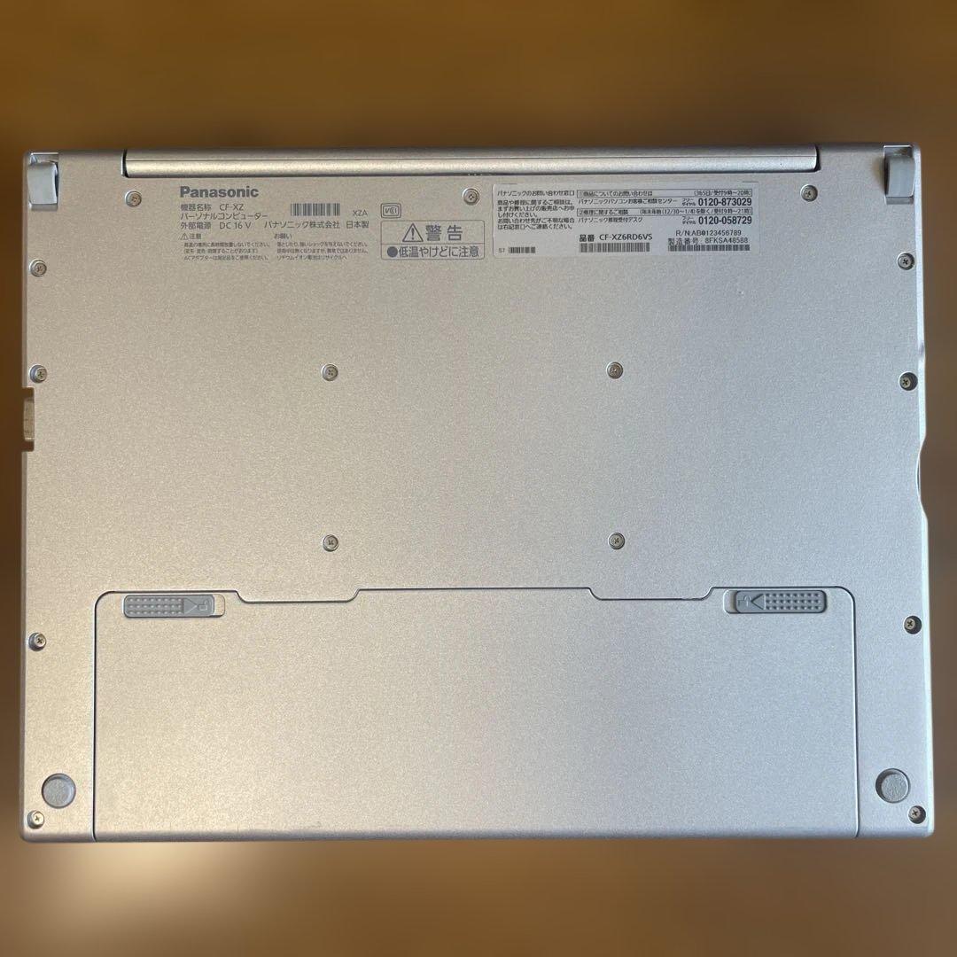 パナソニックxz6ノートパソコン高速SSD換装office2019付