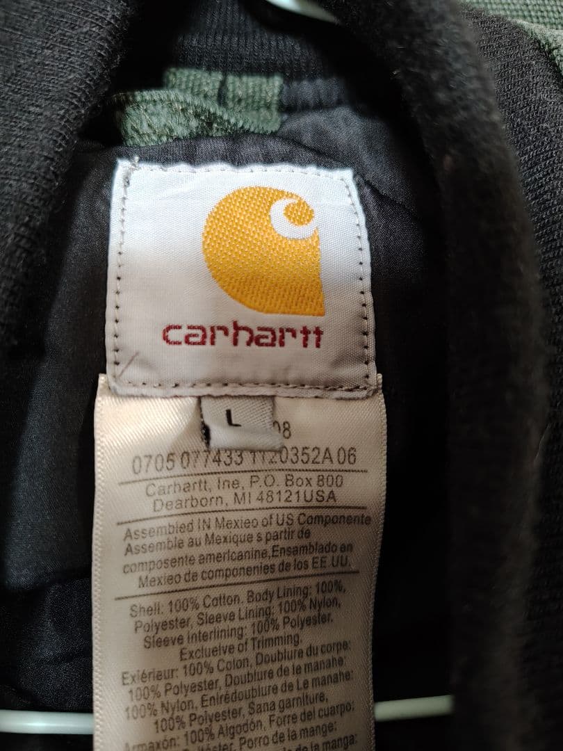Carhartt　ダックベスト　メキシコ製　ダークグリーン