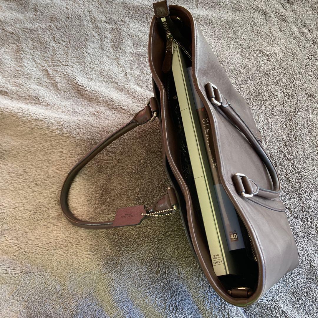 ￼OLDコーチ　coach トートバッグ　茶　ブラウン　メンズ&レディース　本革