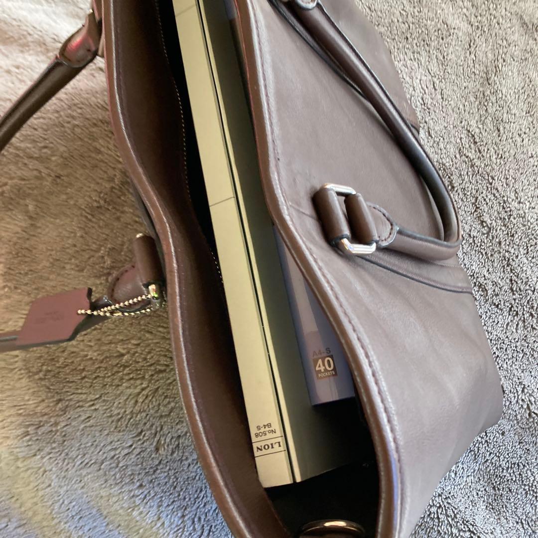 ￼OLDコーチ　coach トートバッグ　茶　ブラウン　メンズ&レディース　本革