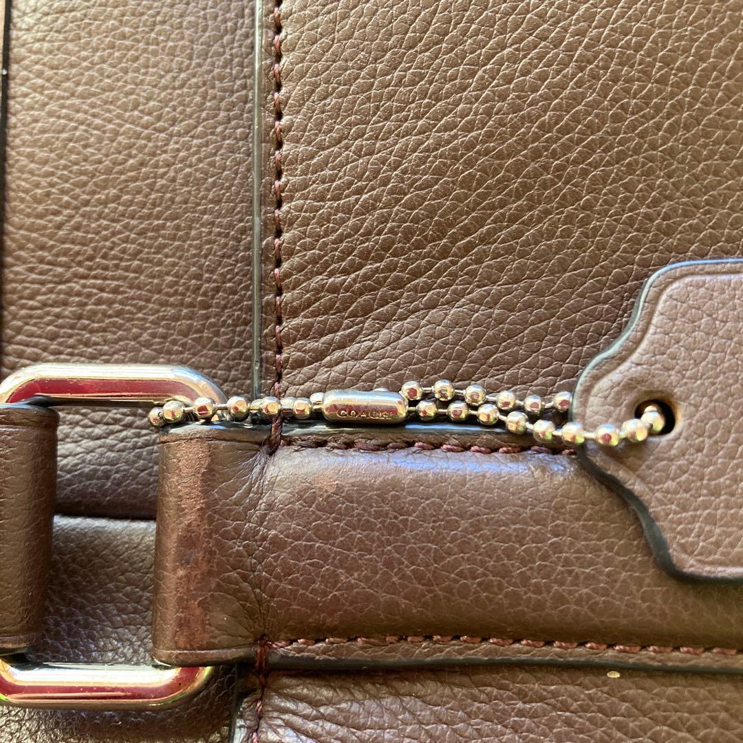 ￼OLDコーチ　coach トートバッグ　茶　ブラウン　メンズ&レディース　本革