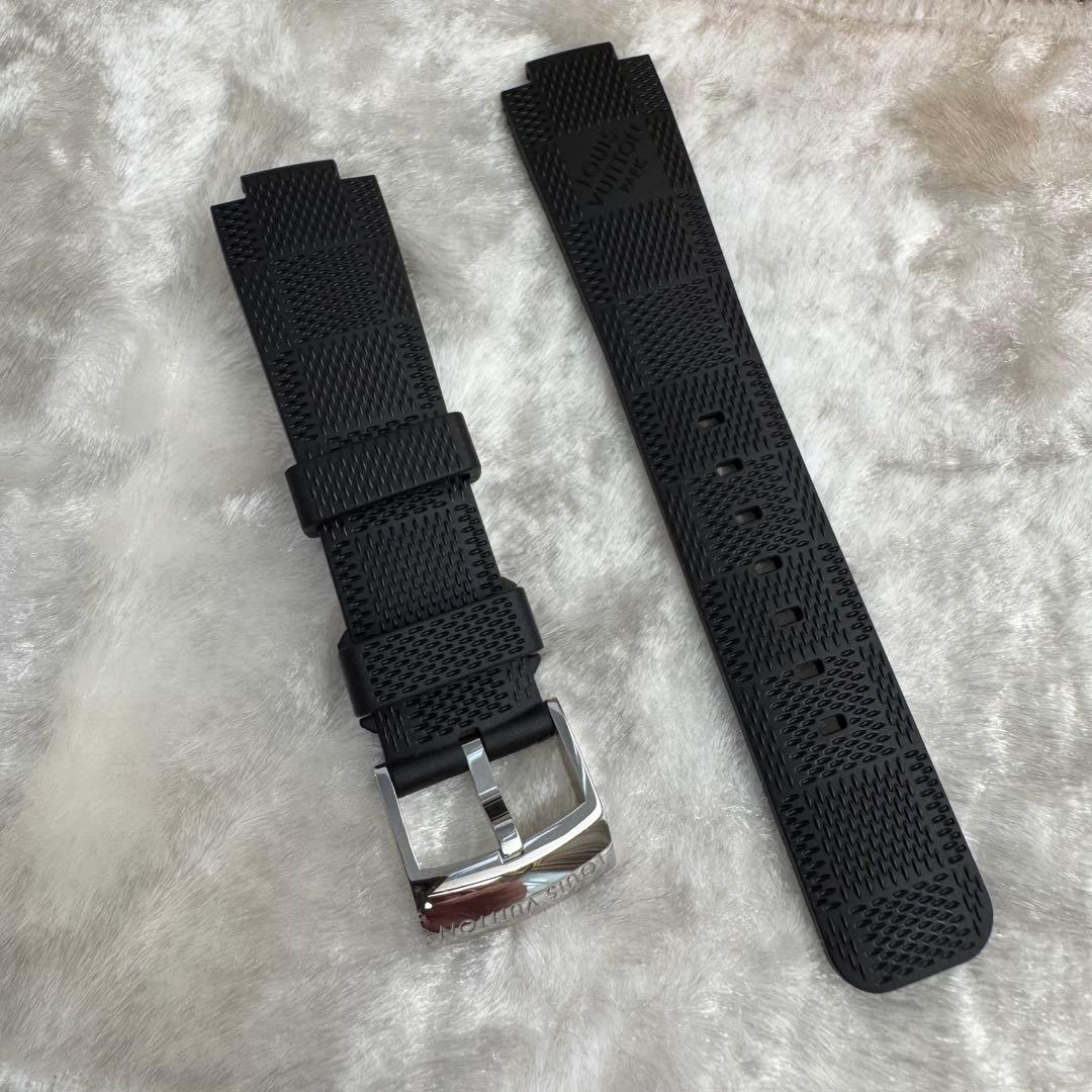 【美品】LOUIS VUITTON ラバーベルト 　 　ダミエ　ブラック