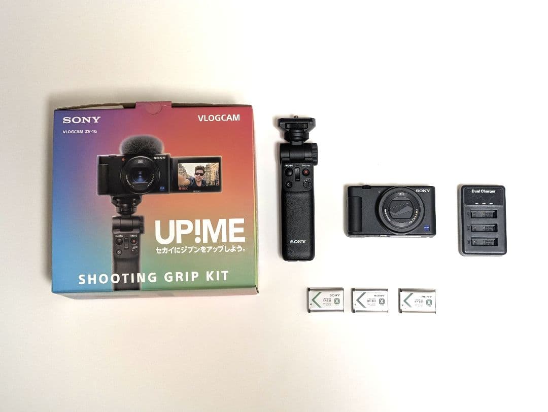 (美品)SONY VLOGCAM ZV-1 シューティンググリップキット