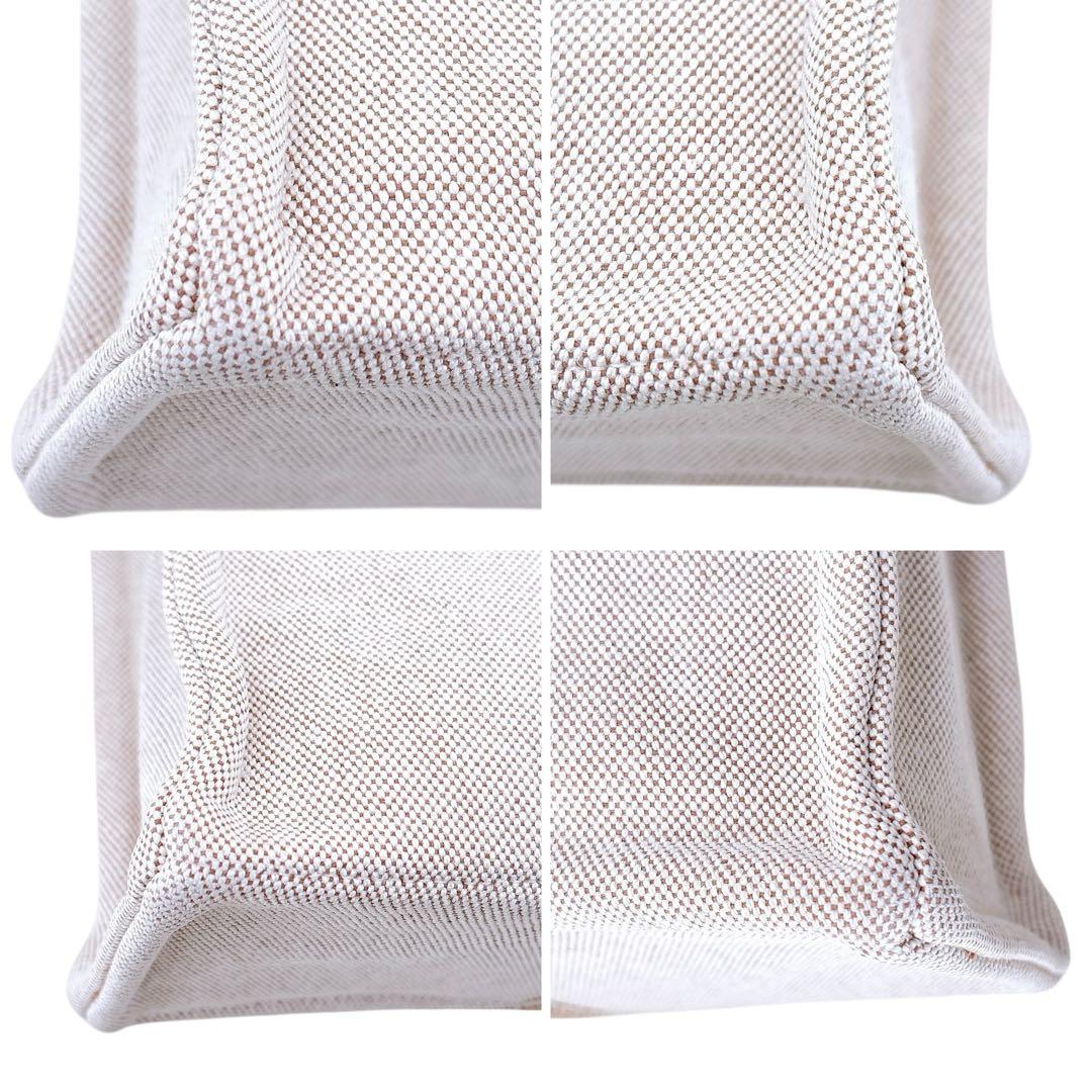 【極美品】エルメス/トートバッグ/ニューフールトゥMM /A4/茶色/キャンバス