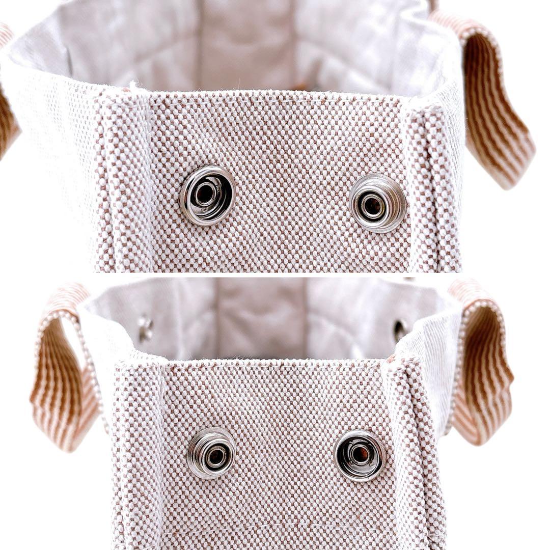 【極美品】エルメス/トートバッグ/ニューフールトゥMM /A4/茶色/キャンバス