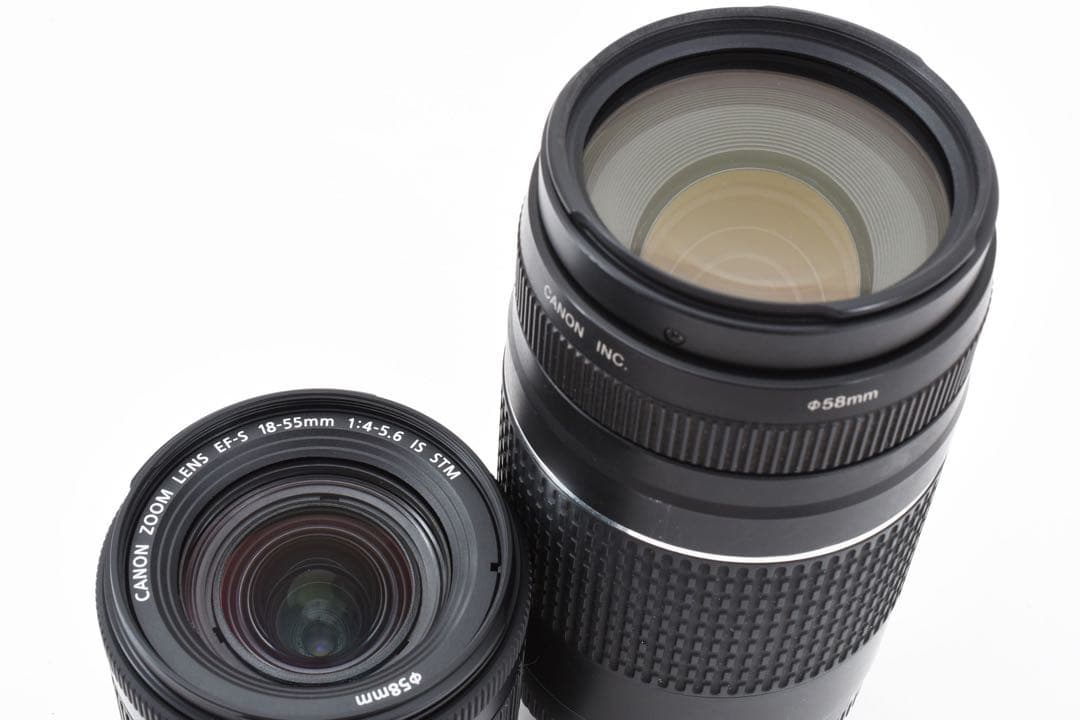 デジタル一眼レフカメラcanon kiss x10 標準&望遠ダブルレンズセット