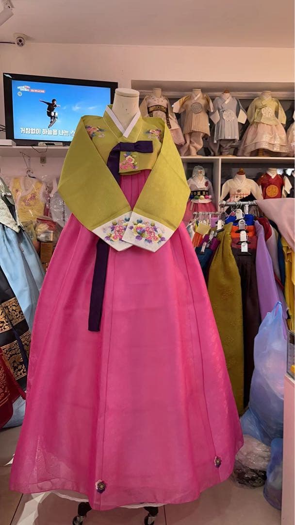 アサミ新作フォーマルチマチョゴリ韓国輸入可愛い刺繍入り限定1着