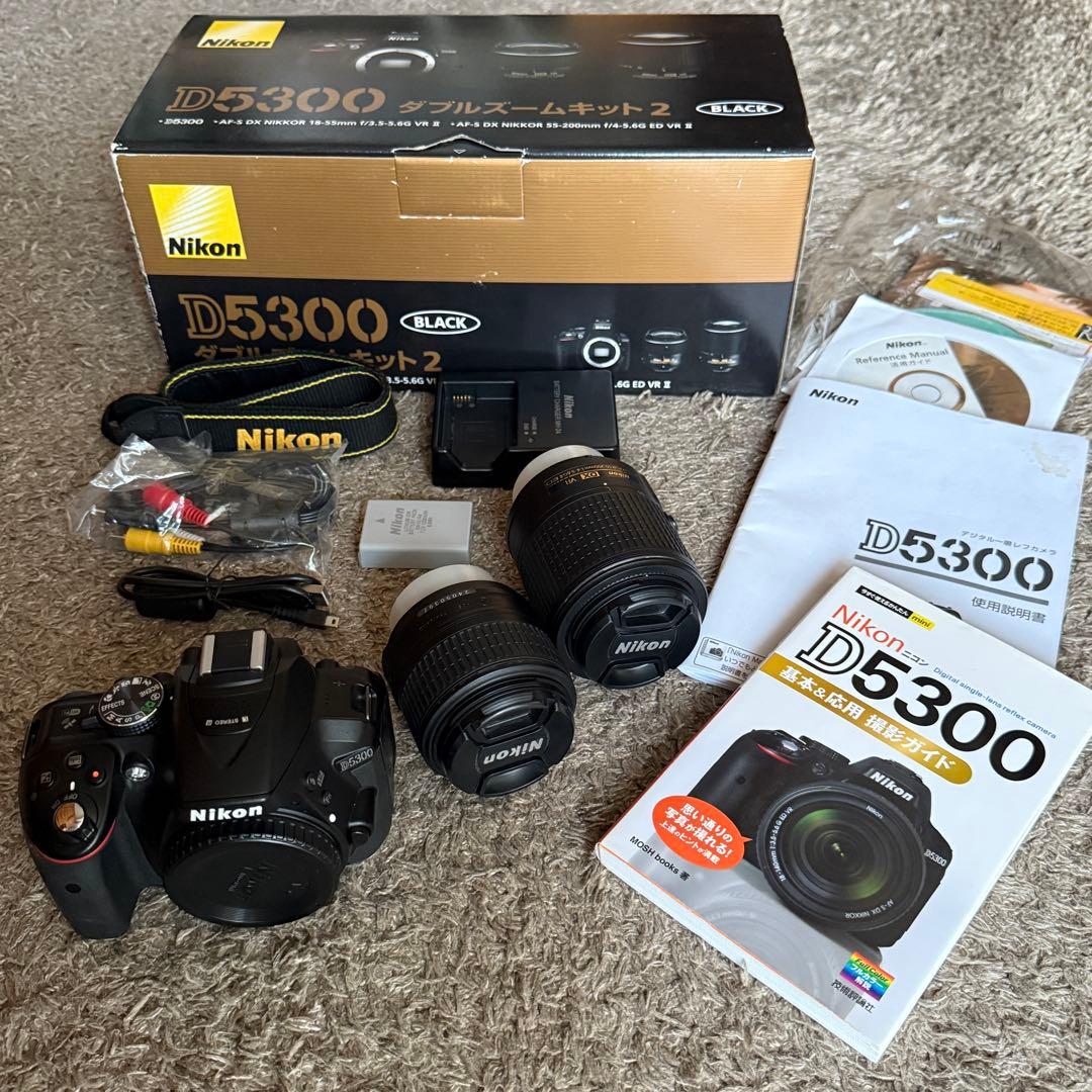 Nikon D5300 ダブルズームキット2 デジタル一眼レフ ブラック