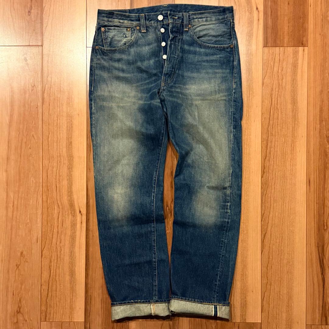 【雰囲気最高！】LEVI‘S 501XX LVC1947 W33鬼ヒゲ！ハチノス
