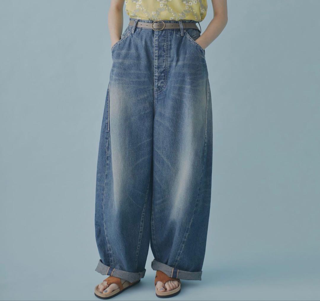 ミナペルホネン　every day バルーンワイドデニム　2024 s/s