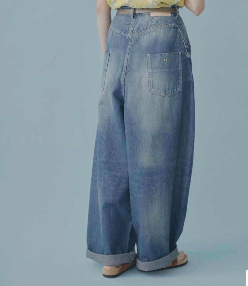 ミナペルホネン　every day バルーンワイドデニム　2024 s/s