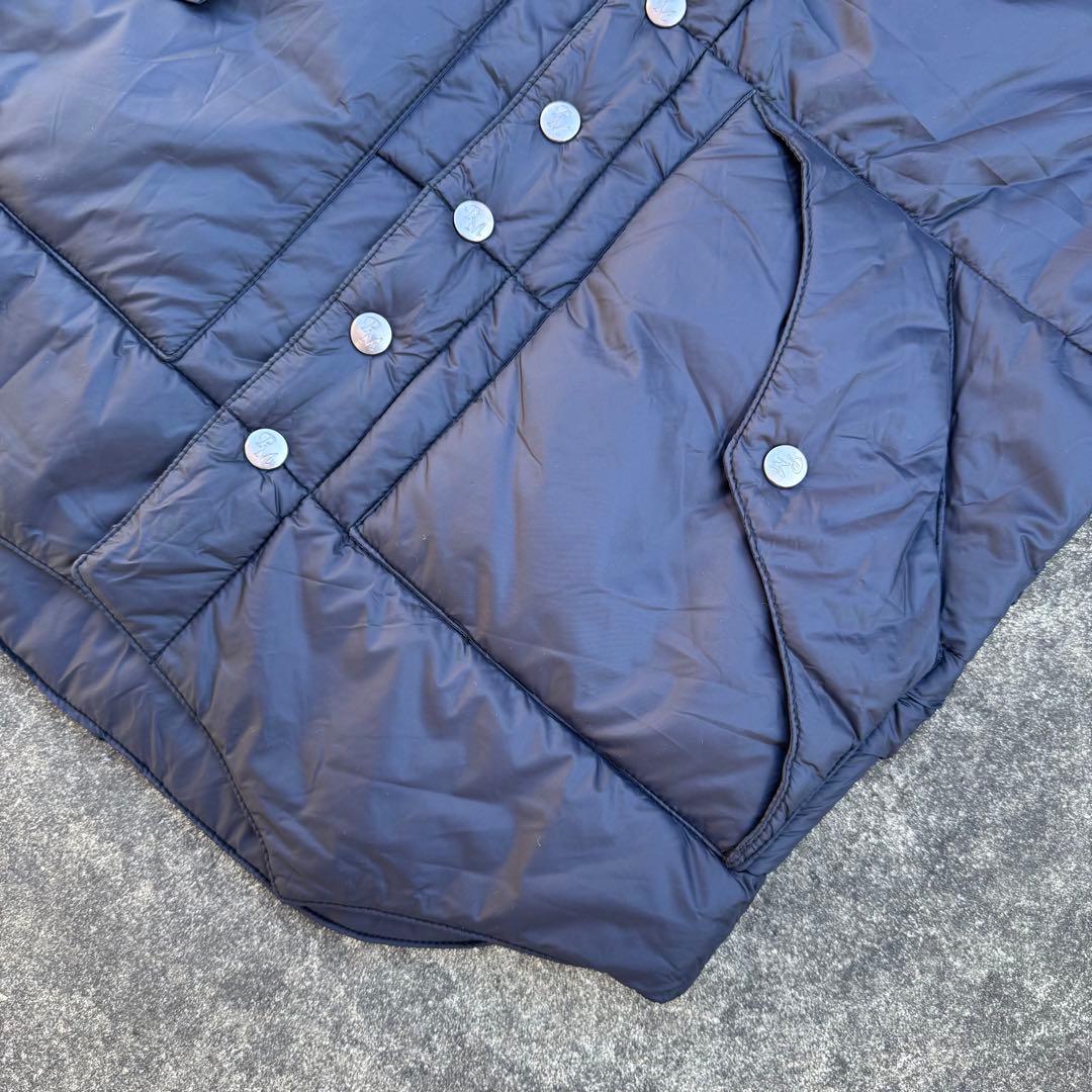 ytsu0424　80sパウダーホーンマウンテニアリングダウンベストクロM