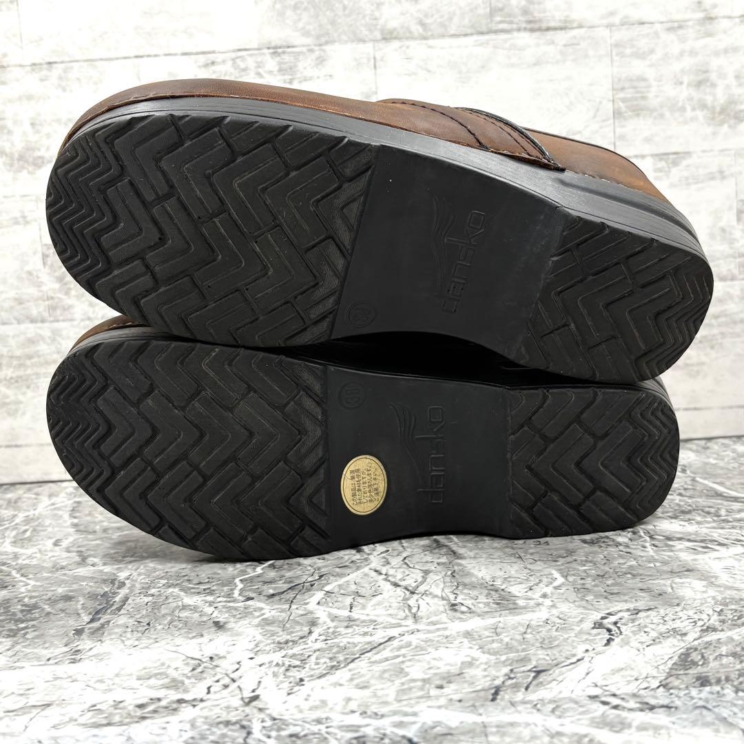 【美品】 ダンスコ プロフェッショナル サボ クロッグサンダル 36 ブラウン