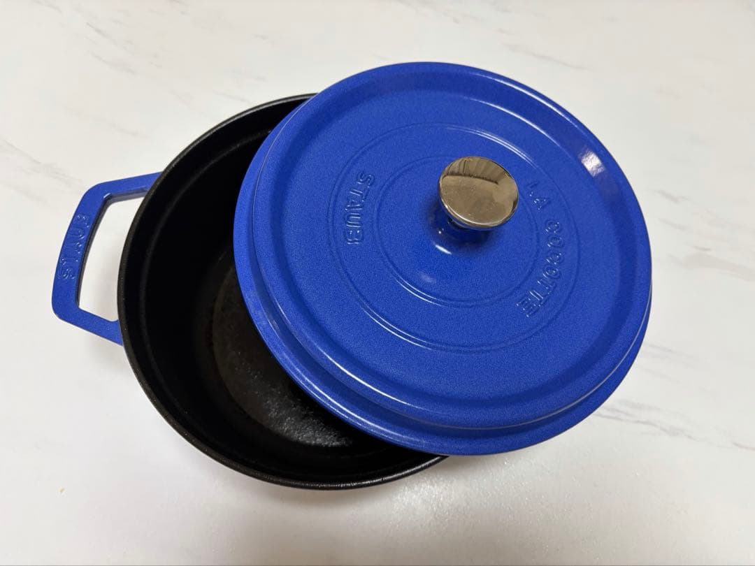 STAUB ホーロー鍋 22cm ブルーベリー　正規品