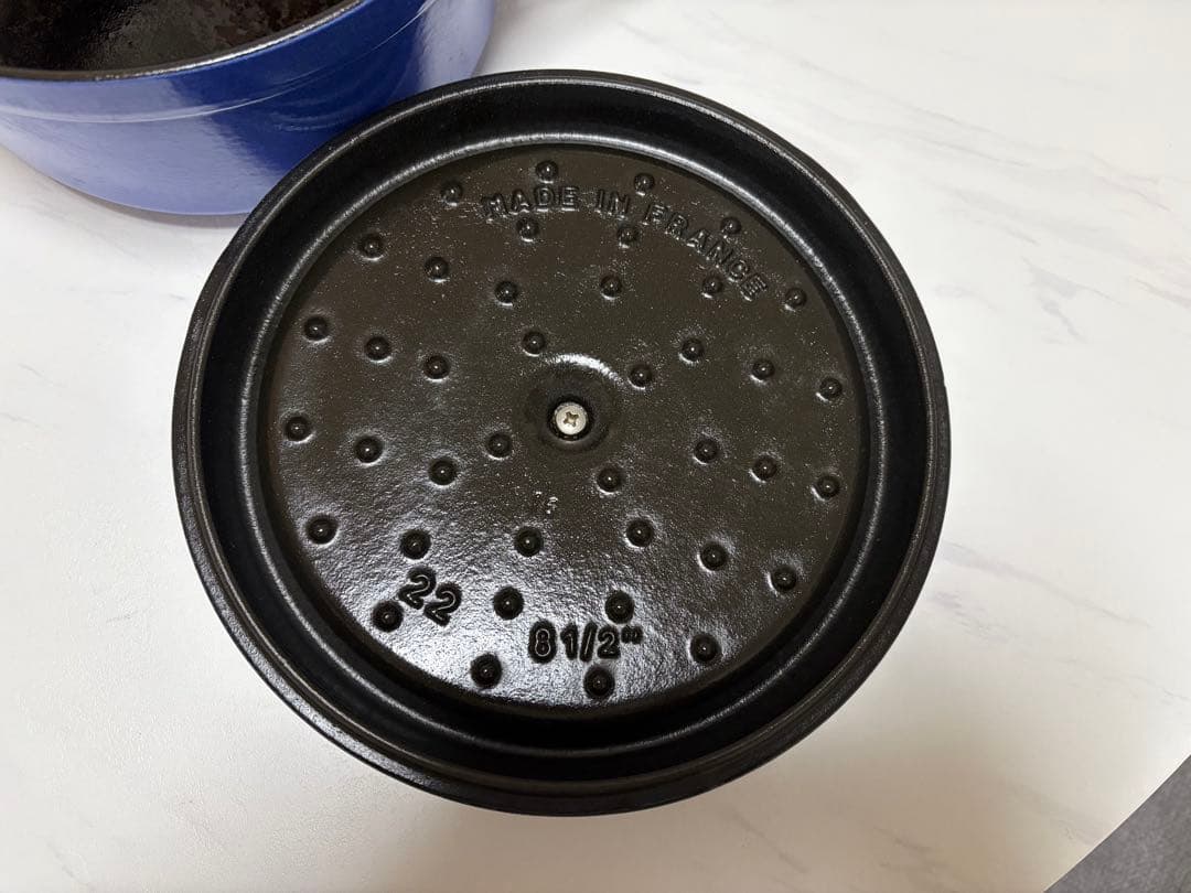 STAUB ホーロー鍋 22cm ブルーベリー　正規品