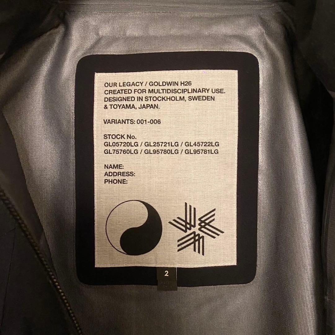 Goldwin×OUR LEGACY ゴアテックススリーレイヤージャケット
